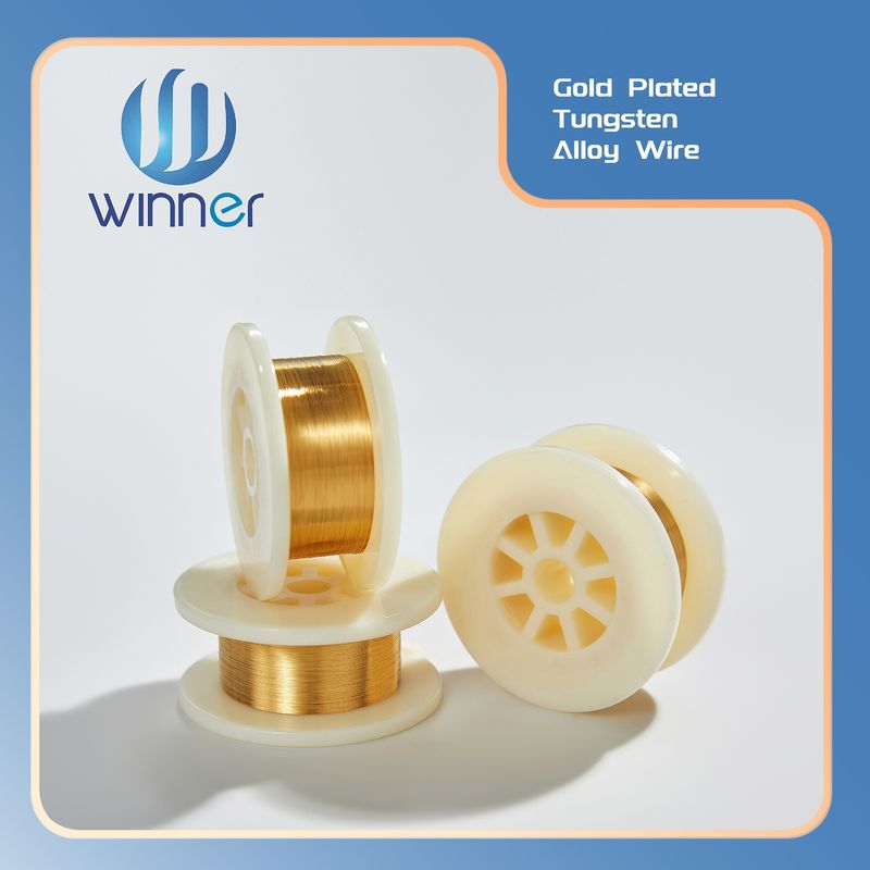 High Performance Ultra Fine Gold Plated Tungsten Wire for Precision Electronics & RF Applications