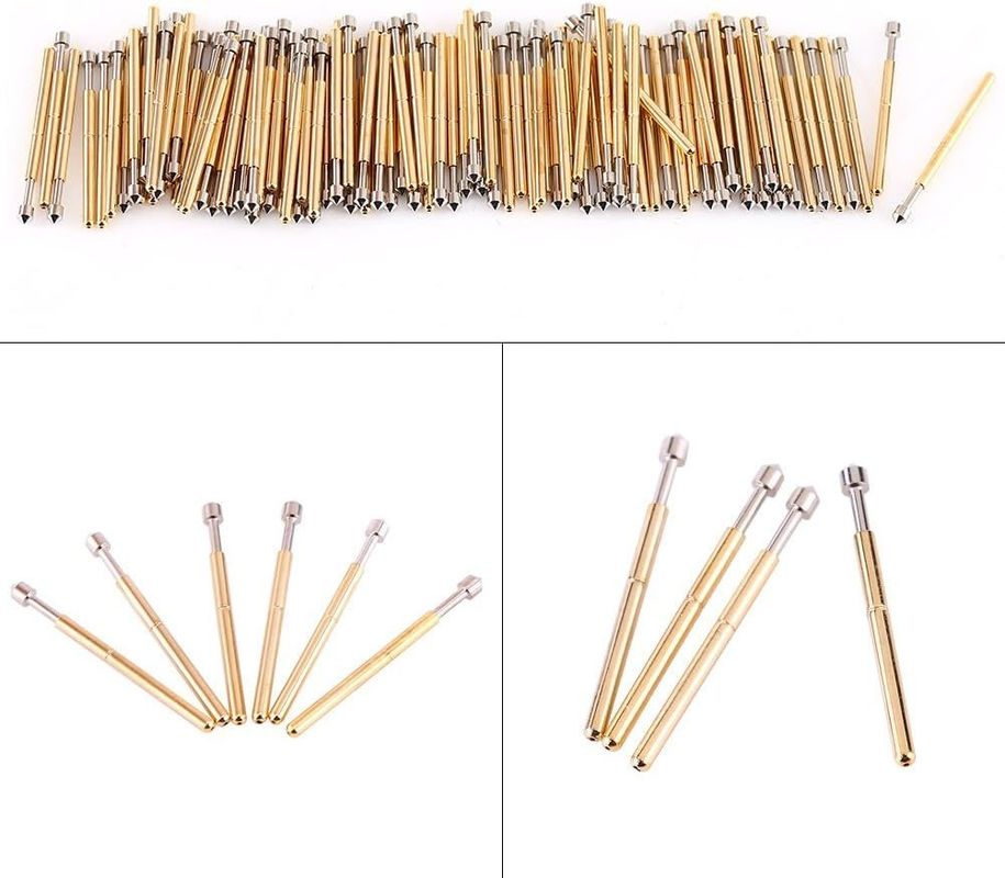 مسبار الاتصال بالربيع بوجو بن مع 3A التيار المصنف 50mΩ المقاومة والسكتة الدماغية 2.5 ملم لاختبار PCB