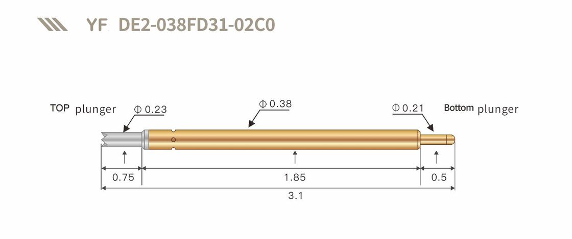 مسطح بالذهب معبر اختبار الربيع عالية المتانة