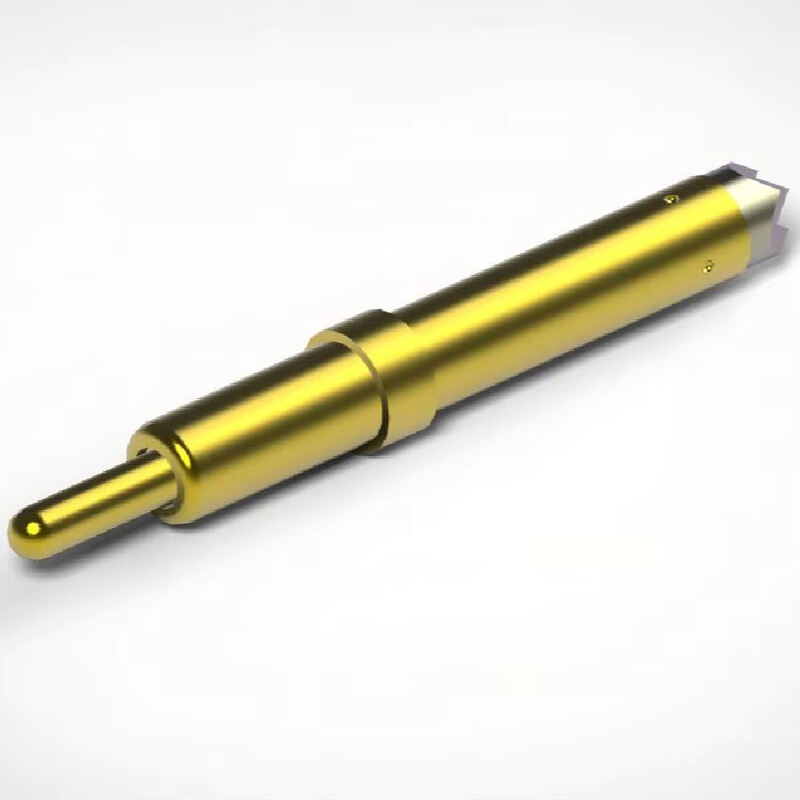 Gold Plated Spring Test Probe with 2A Current Rating and Custom Sizes for BGA Testing